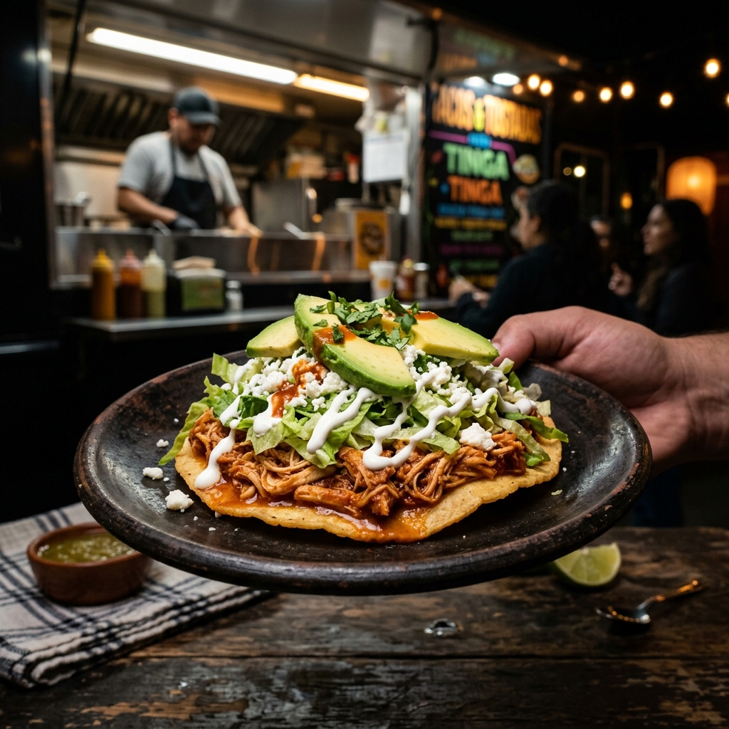 Tostada de Tinga